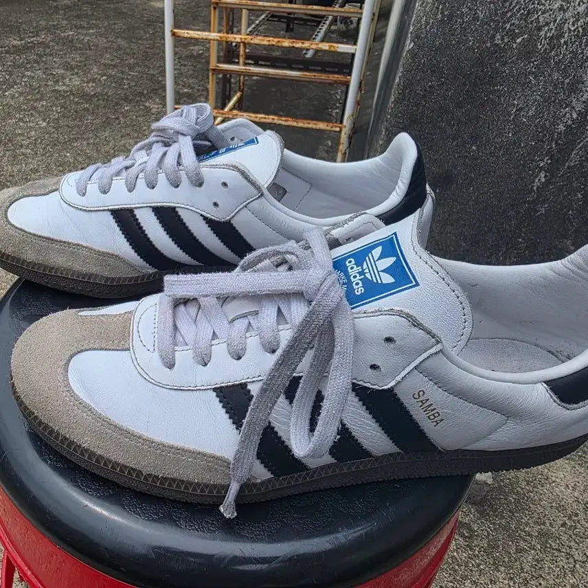 [BUNJANG] Adidas Samba OG White Black 275 / 아디다스 삼바 OG 화이트 블랙 275 판매합니다.