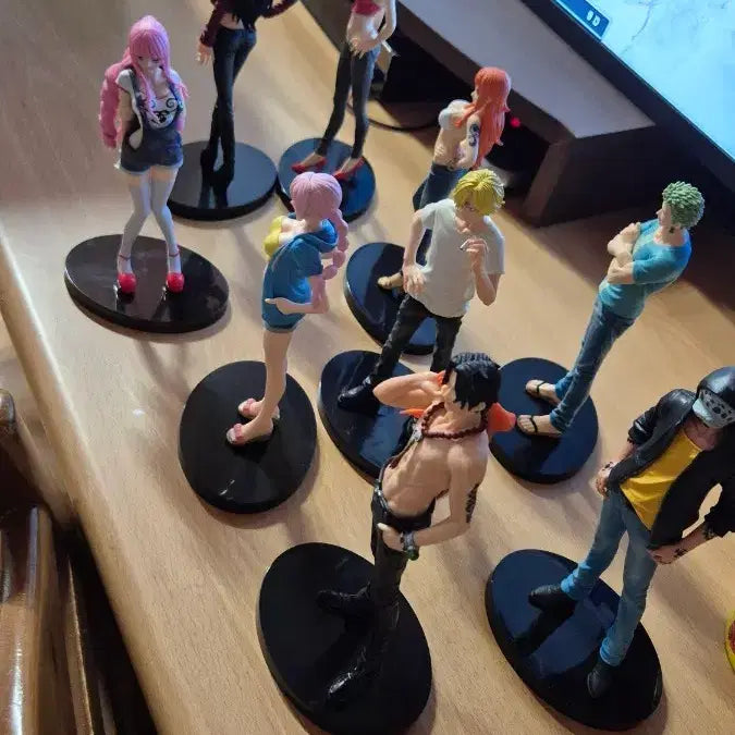 [BUNJANG] One Piece Character Figure Set (9 Figures) / 원피스 캐릭터 피규어 9종세트새상품