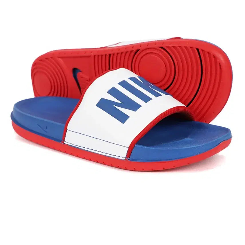 [BUNJANG] Nike Offcourt Slide White Blue Slippers / 나이키 오프코트 슬라이드 화이트 블루 슬리퍼 실내화