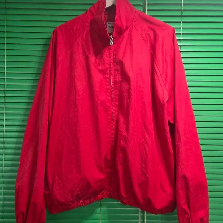 [BUNJANG] Werkones Silky Gabardine Zip Jacket Red Size 3 / 뤡코즈 실키개버딘 집자켓 레드3