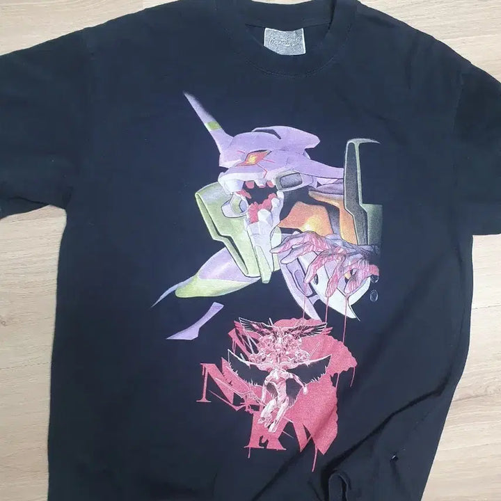 [BUNJANG] Evangelion Printing Short Sleeve T-Shirt / 에반게리온 프린팅 반팔 티셔츠