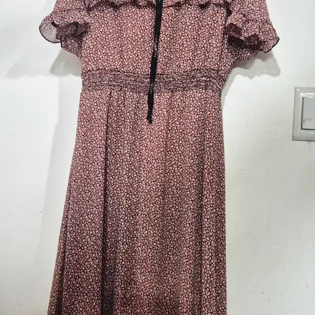 [BUNJANG] Claudie Pierlot Floral Pattern Chiffon Long Dress / CLAUDIE PIERLOT 끌로디  피에로 플라워 패턴 롱 원피스 쉬폰