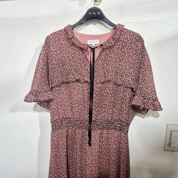 [BUNJANG] Claudie Pierlot Floral Pattern Chiffon Long Dress / CLAUDIE PIERLOT 끌로디  피에로 플라워 패턴 롱 원피스 쉬폰