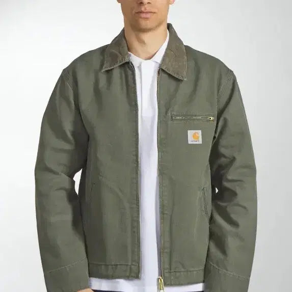 [BUNJANG] Carhartt WIP Detroit Jacket Dearborn Stone Canvas Leaf L / 칼하트 WIP 디트로이트 자켓 신상 l