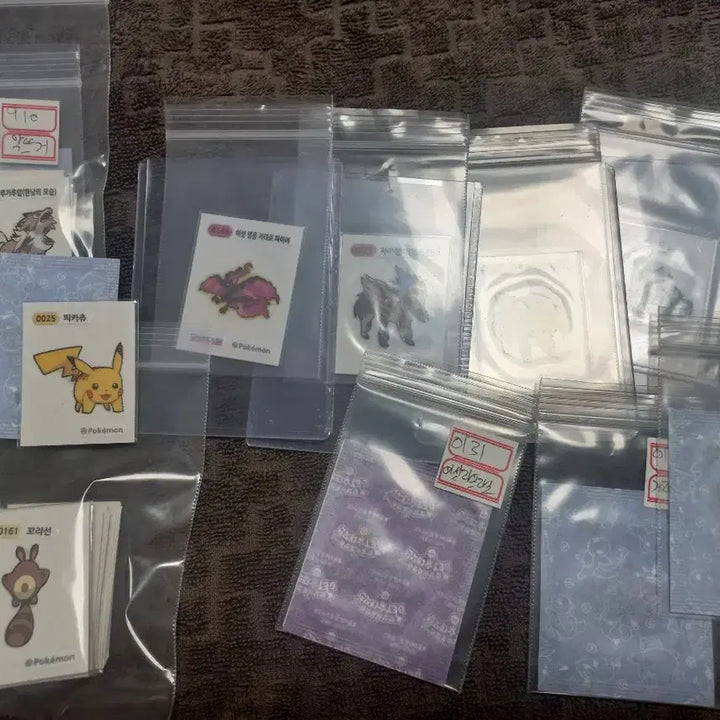 [BUNJANG] Pokemon Bread Season 3 Stick Seal Bundle / 포켓몬빵  시즌3  띠부씰 일괄 팝니다.