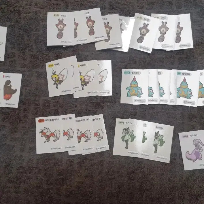 [BUNJANG] Pokemon Bread Season 3 Stick Seal Bundle / 포켓몬빵  시즌3  띠부씰 일괄 팝니다.
