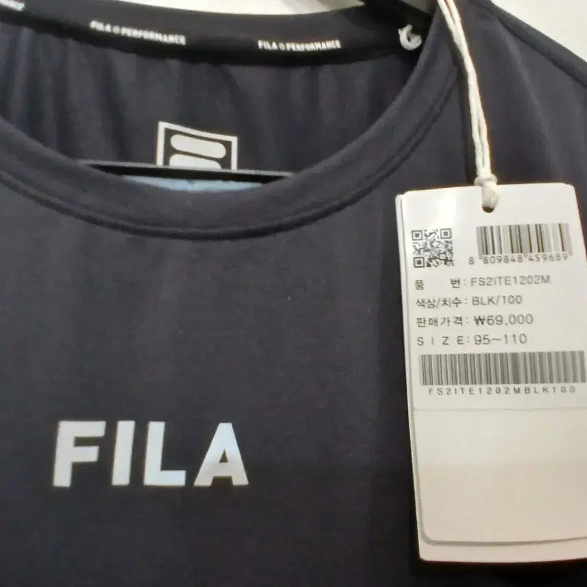 [BUNJANG] Fila Black Sleeveless T-Shirt (L) - New / 휠라 블랙 민소매 티셔츠 새상품