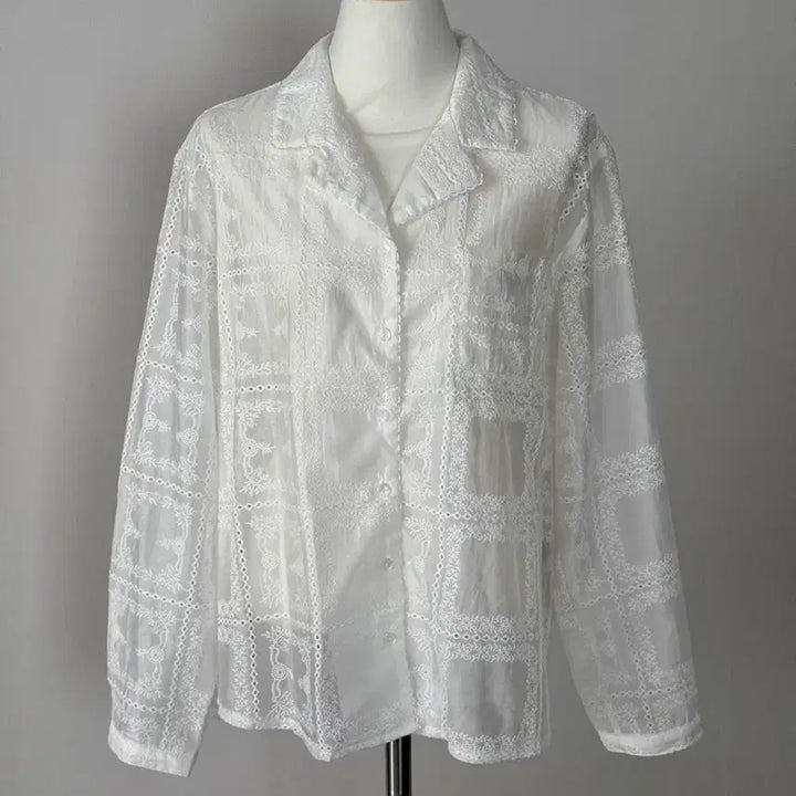 [BUNJANG] Ourhope Lace Shirt / (한번착용) 아워호프 레이스 셔츠 / 정가139,000원