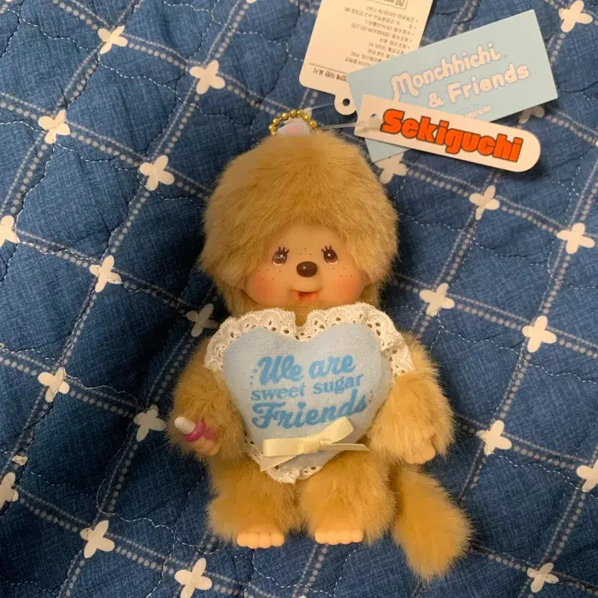 [BUNJANG] Authentic Monchhichi Sweet Sugar Friends Keychain / 정품 몬치치 스위트슈가 프렌즈 키링