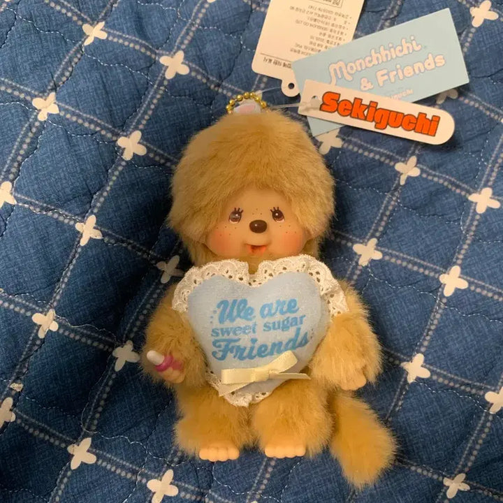 [BUNJANG] Authentic Monchhichi Sweet Sugar Friends Keychain / 정품 몬치치 스위트슈가 프렌즈 키링