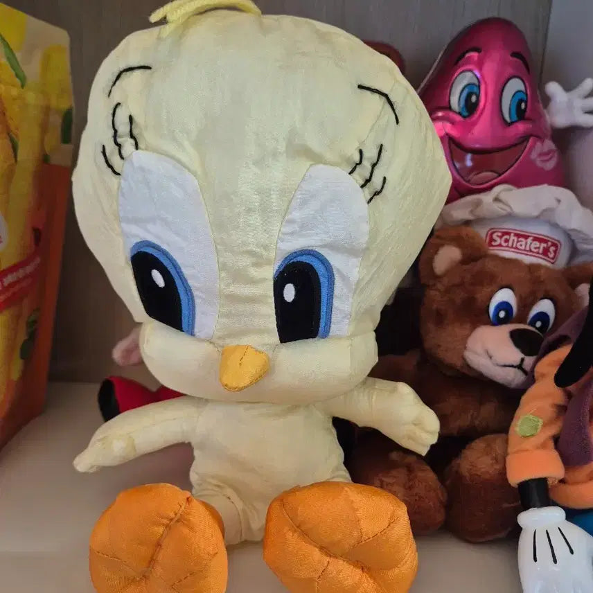 [BUNJANG] Vintage Looney Tunes Tweety Nylon Plush Keychain / 빈티지루니툰즈인형