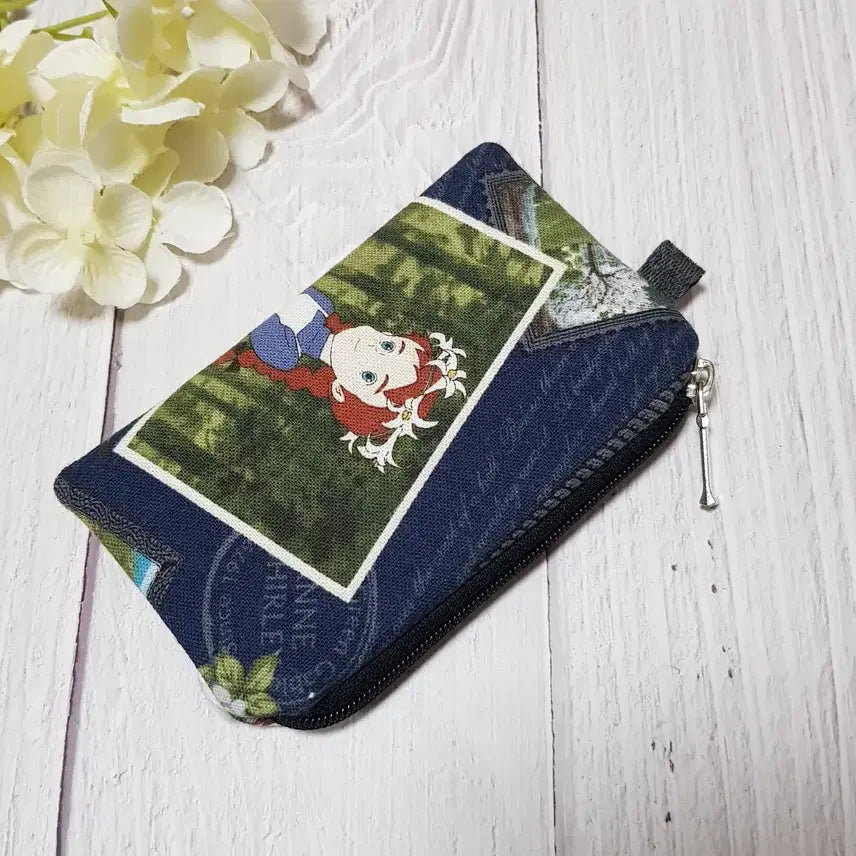 [BUNJANG] Handmade Anne of Green Gables Card Wallet Pouch (Navy) / {핸드메이드} 빨강머리앤 카드지갑 파우치 (네이비)