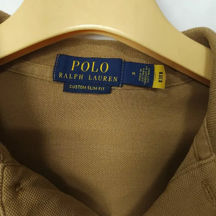 [BUNJANG] Polo Ralph Lauren Custom Slim Fit Polo Shirt Camel L / 폴로 랄프로렌 카라티 카멜 95-100 L
