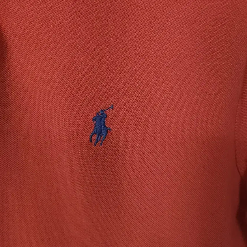 [BUNJANG] Polo Ralph Lauren Grapefruit Red Custom Slim Fit Polo Shirt / 폴로랄프로렌 자몽레드 카라티 100 L