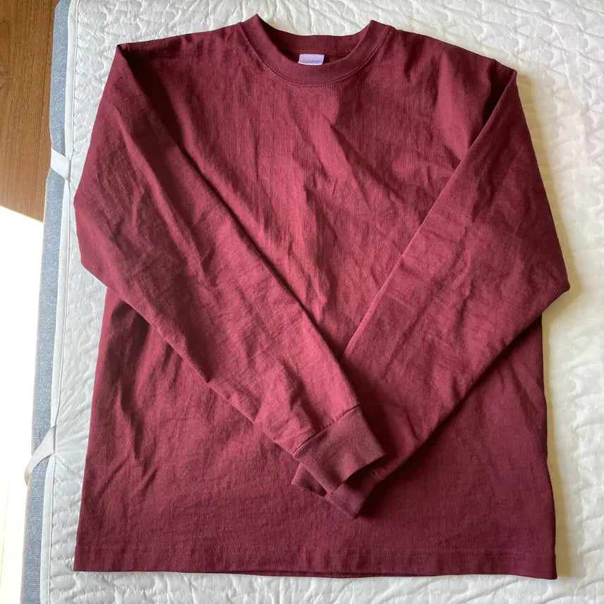 [BUNJANG] Camber Maxweight Long Sleeve Grey Burgundy / camber 캠버 맥스웨이트 롱슬리브