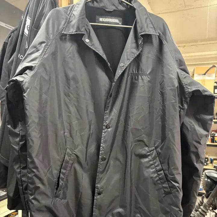 [BUNJANG] Neighborhood Brooks Coach Jacket Black XL / 네이버후드 브룩스 코치자켓 블랙 XL