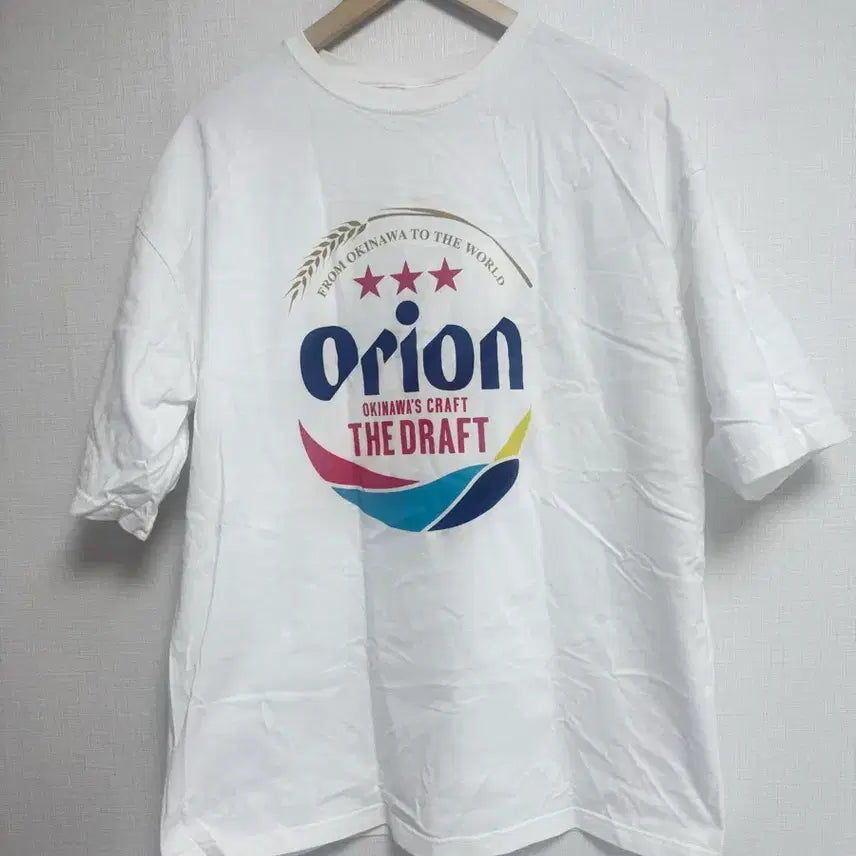 [BUNJANG] Orion Beer Printing Short-Sleeve T-Shirt XL White / [XL] 오리온 맥주 프린팅 반팔