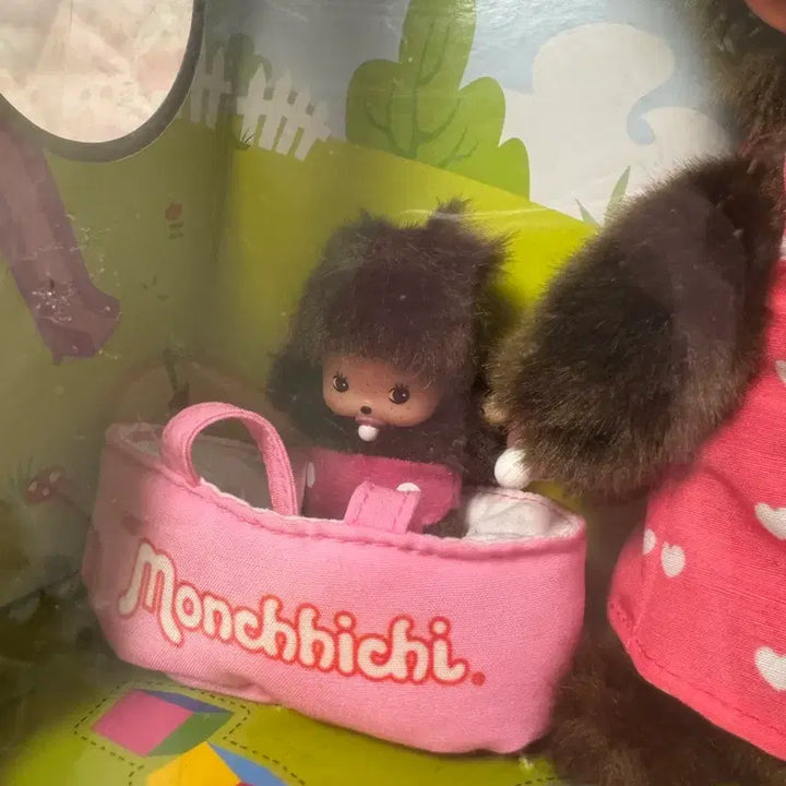 [BUNJANG] Monchhichi Mom and Baby Set / 몬치치 에코백 속에 베비치치 세트