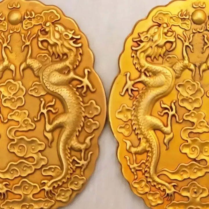 [BUNJANG] Qing Dynasty Imperial Decree Dragon Tablet Set / 대청 성지 용폐한쌍
