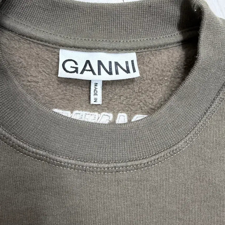 [BUNJANG] GANNI Back Logo Puff Sleeve Sweatshirt XS / 가니 백로고 맨투맨 퍼프 슬리브, xs사이즈 GANNI