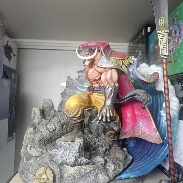 [BUNJANG] One Piece POP Maximum Whitebeard Repaint with Wave Diorama / (전시)원피스 pop맥시멈 흰수염 리페인트 + 파도 디오라마 판매합니다!