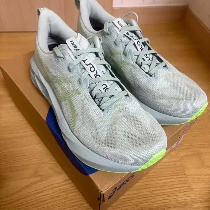 [BUNJANG] Asics NovaBlast 5 Cold Moss/Light Orange Running Shoes 265mm / [새상품] 아식스 노바블라스트5 콜드모스 라이트오렌지 265
