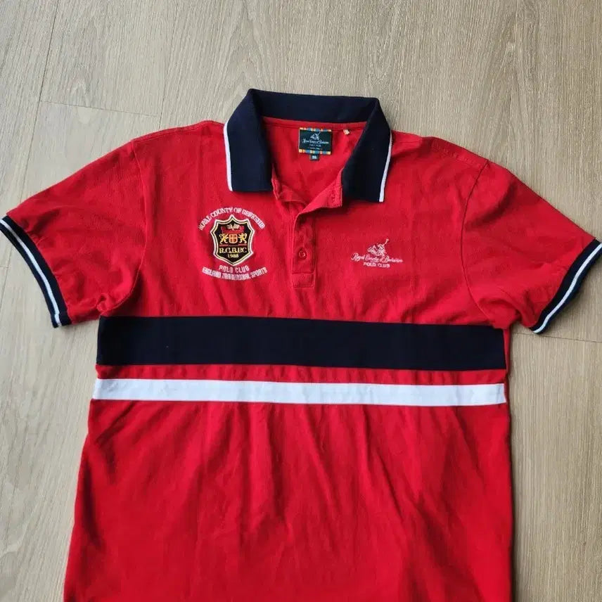 [BUNJANG] Royal Club Red Polo Shirt / 로얄클럽 레드 폴로 셔츠. ...로얄 카운티 오브 버크셔 폴로티 115