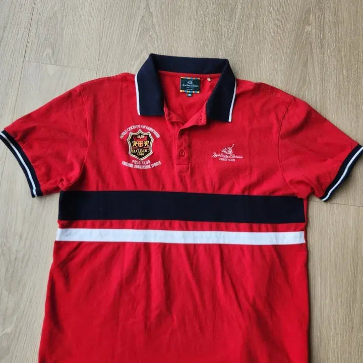 [BUNJANG] Royal Club Red Polo Shirt / 로얄클럽 레드 폴로 셔츠. ...로얄 카운티 오브 버크셔 폴로티 115