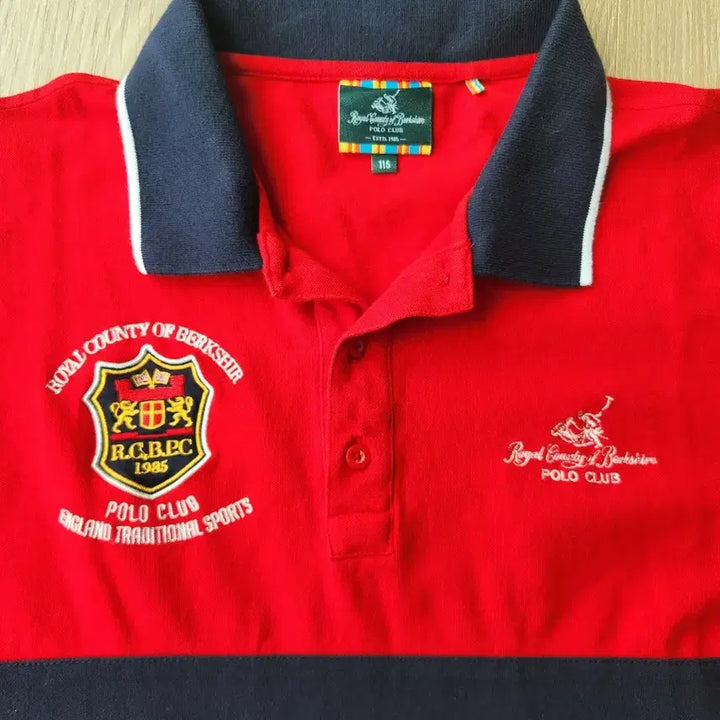 [BUNJANG] Royal Club Red Polo Shirt / 로얄클럽 레드 폴로 셔츠. ...로얄 카운티 오브 버크셔 폴로티 115