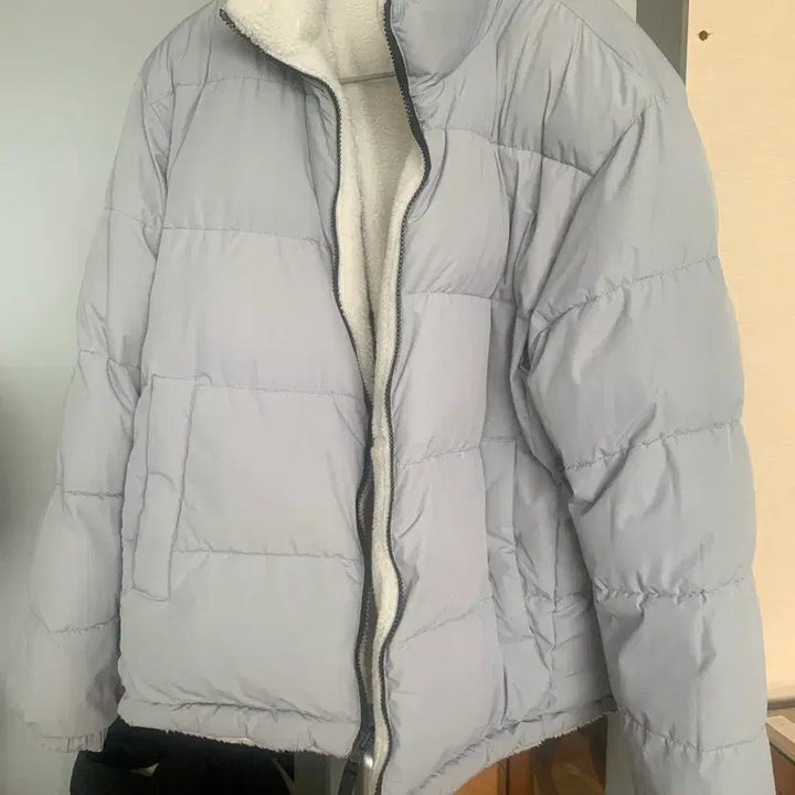 [SOLD OUT] 리버시블 그레이 양털 패딩