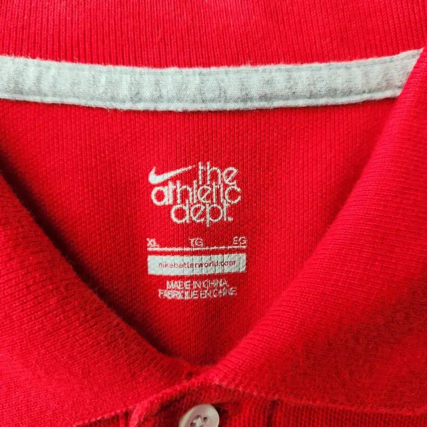[BUNJANG] Nike Dri-FIT Red Polo T-Shirt XL / 나이키 빨간색 폴로 반팔티...나이키 드라이핏 폴로티셔츠 XL 레드