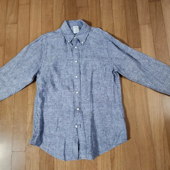 [BUNJANG] Brooks Brothers Linen Shirt Medium Blue / 브룩스브라더스 린넨 셔츠 M95  블루