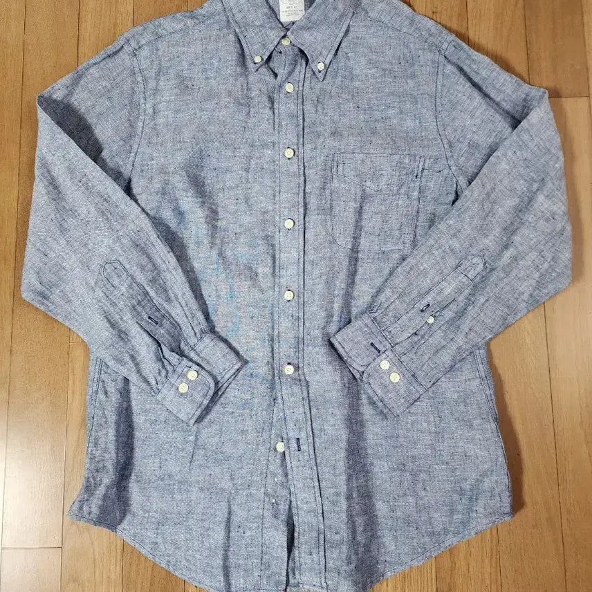 [BUNJANG] Brooks Brothers Linen Shirt Medium Blue / 브룩스브라더스 린넨 셔츠 M95  블루