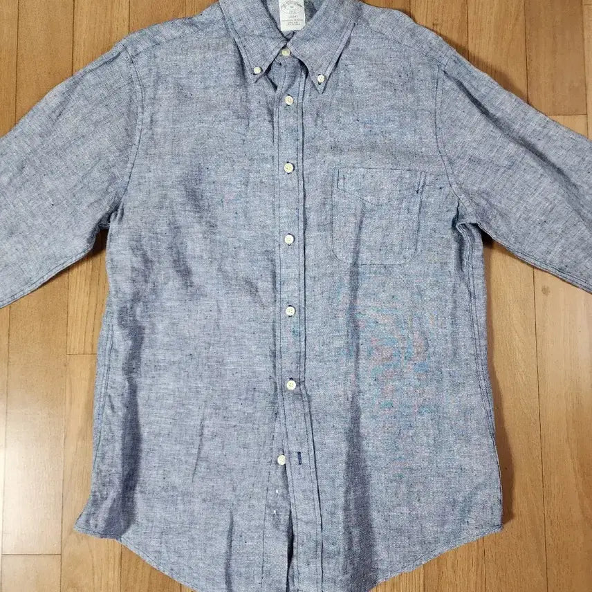 [BUNJANG] Brooks Brothers Linen Shirt Medium Blue / 브룩스브라더스 린넨 셔츠 M95  블루