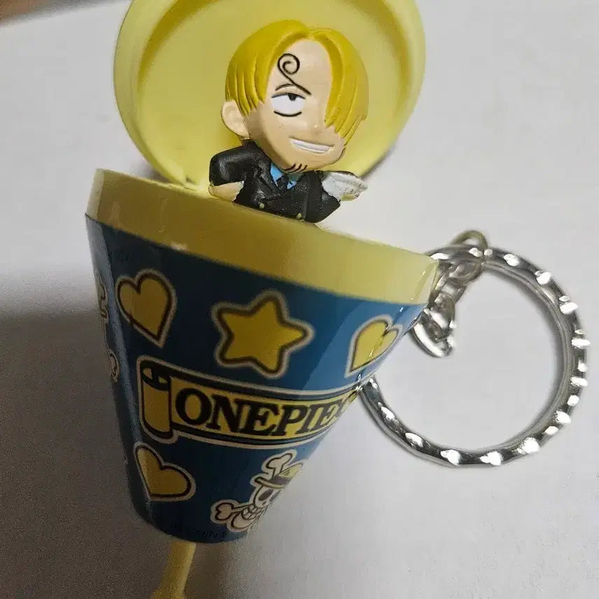 [BUNJANG] One Piece Sanji Cup Keyring Figure / 고전) 원피스 상디 컵 키링 피규어
