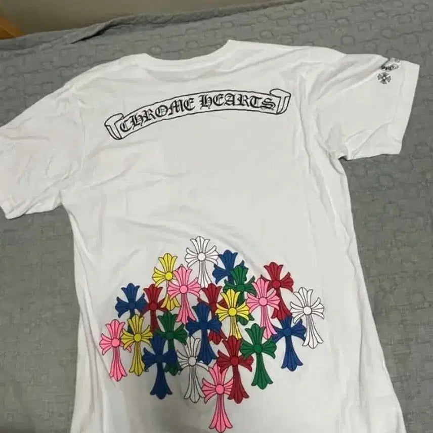 [BUNJANG] Chrome Hearts Multicolor Short Sleeve T-Shirt Size M / 크롬하츠 멀티컬러 반팔 사이즈 m
