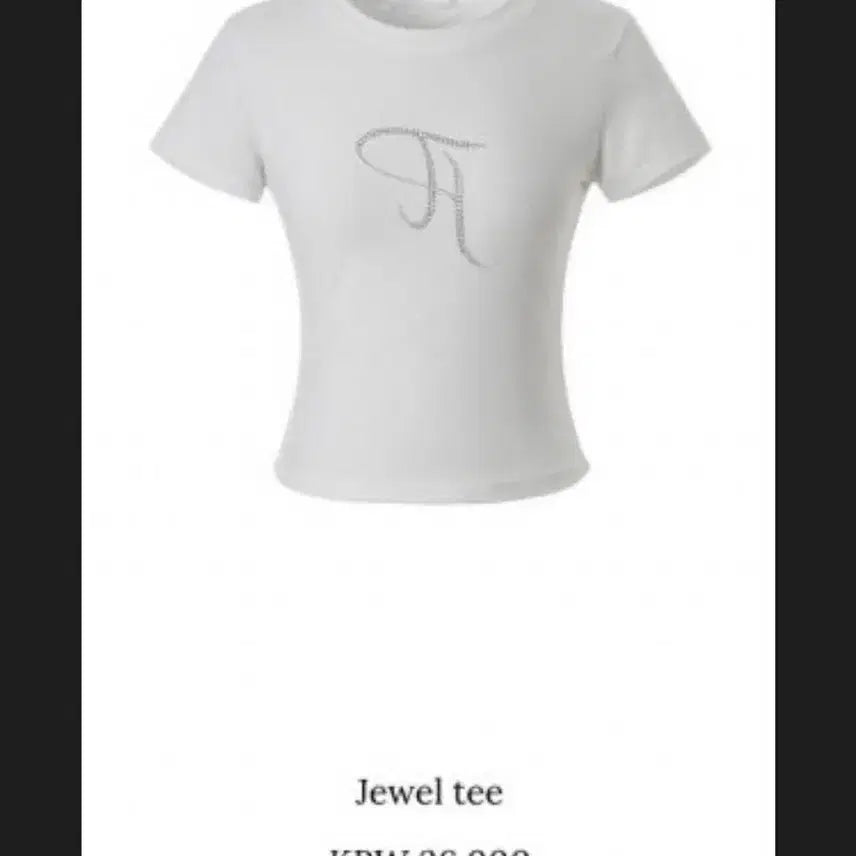 [BUNJANG] Three Times Jewel T-Shirt / 쓰리타임즈 쥬얼 반팔티