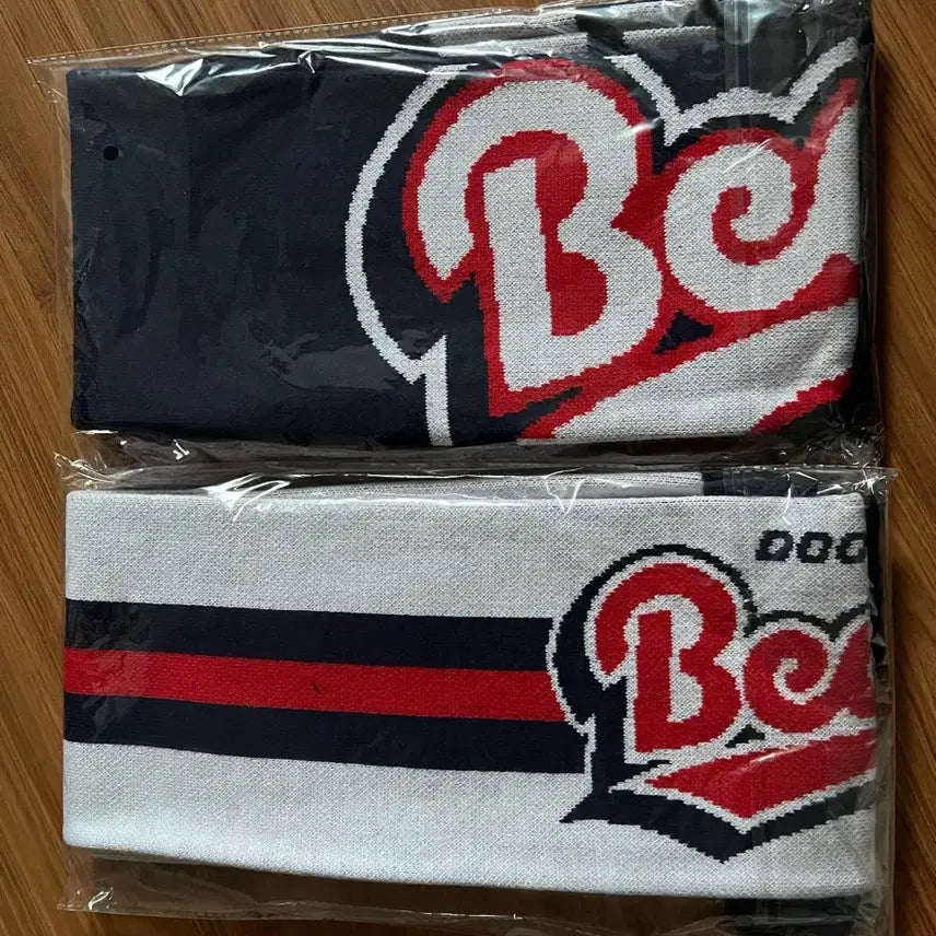 [BUNJANG] Doosan Bears Fan Scarf White/Navy / 두산베어스 응원 머플러 새상품 화이트/네이비