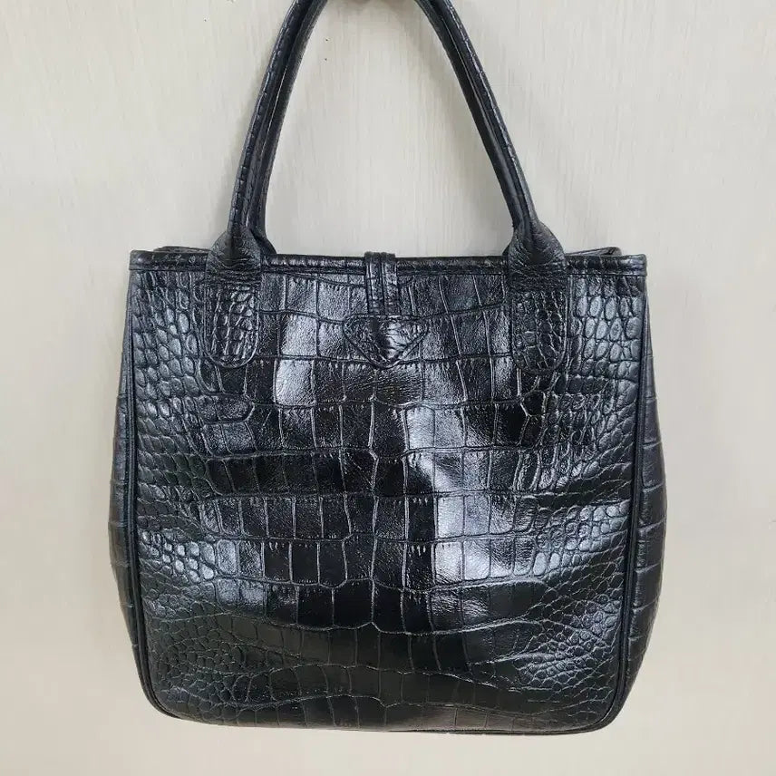 [BUNJANG] Longchamp Le Foulonné Crocodile Tote Bag / (정품) 롱샴 로조 크로커다일 토트백