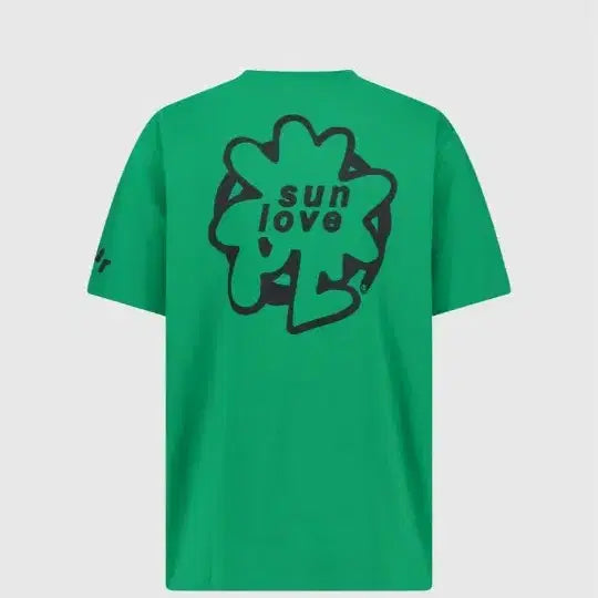 [BUNJANG] Sunlove Green Short Sleeve T-Shirt / sunlove 그린  반팔 티셔츠