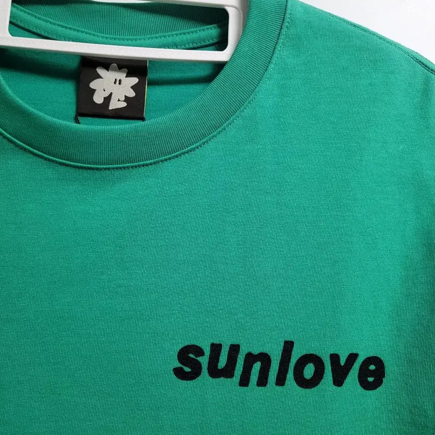 [BUNJANG] Sunlove Green Short Sleeve T-Shirt / sunlove 그린  반팔 티셔츠