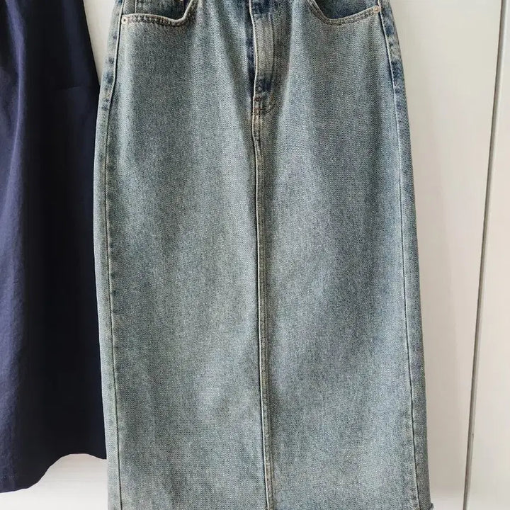 [BUNJANG] Light Blue Denim Skirt / 연청치마