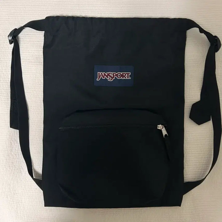 [BUNJANG] JanSport Drawstring Backpack Black / 잔스포츠 드로우색 백팩 블랙