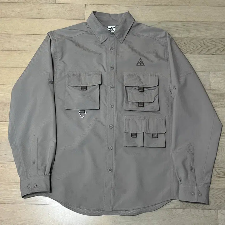 [BUNJANG] Nike ACG Devestation Trail Workshirt Moon Fossil - Asia XL / 나이키 ACG 디베스테이션 트레일 워크셔츠 문 파슬 - 아시아xl