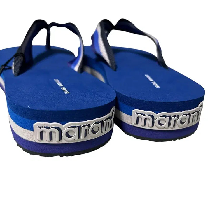 [BUNJANG] Isabel Marant Blue Logo Flip-Flops Size 38 / (새상품) 이자벨마랑 쪼리 슬리퍼 38