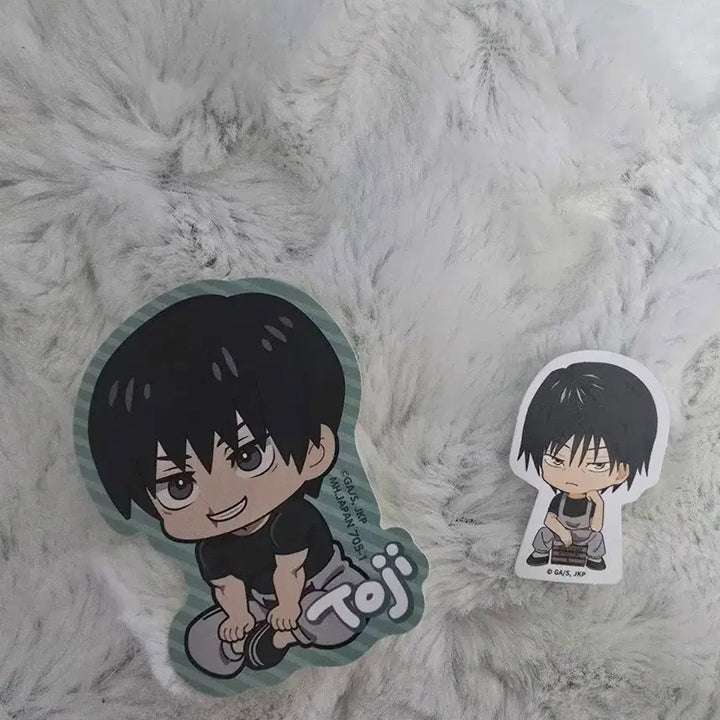 [BUNJANG] Jujutsu Kaisen Toji Fushiguro Look Up Sticker &amp; Deco Pick Bundle Set / 일괄) 주술회전 후시구로 토우지 룩업 스티커 애니메이트 카페 데코픽 굿즈