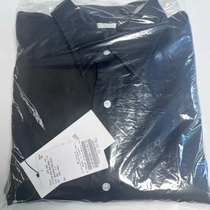 [BUNJANG] Apcess 24AW Double Weave Twill Regular Collar Shirt Black / [3/새상품] 24AW 아프레쎄 더블위브 트윌 레귤러 칼라셔츠 블랙