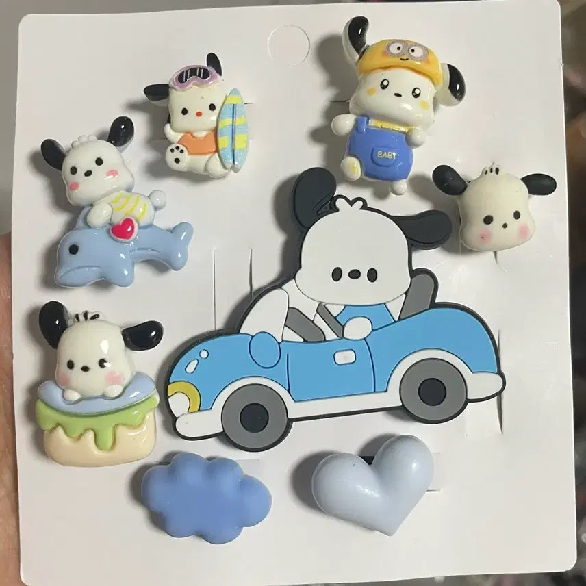 [BUNJANG] Pochacco Jibbitz Charms / 포차코 지비츠