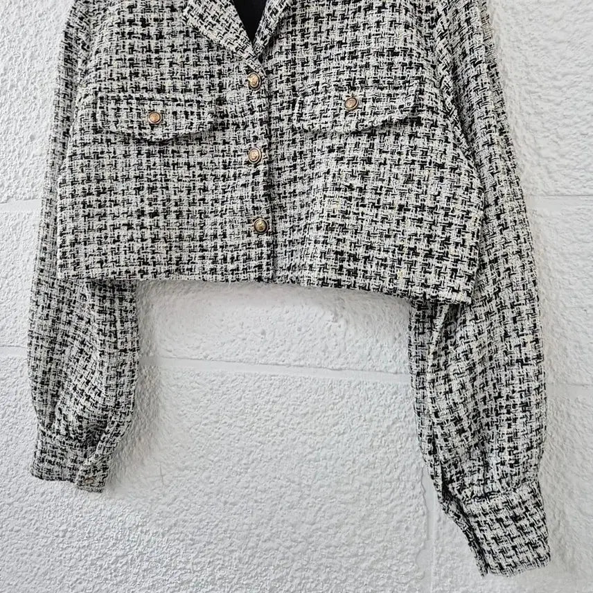[BUNJANG] Factonald Tweed Crop Jacket / 팩더널드 트위드 크롭 자켓