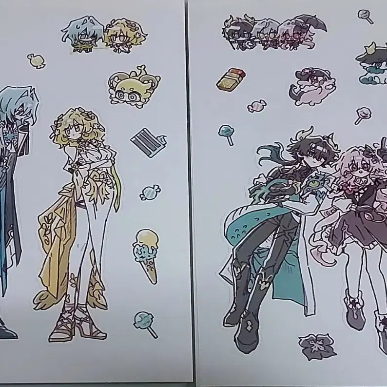 [BUNJANG] Aglaia, Anaxa, Train Crew Sticker Set / 스타레일 온리전 비공굿 아글라이아,아낙사,열차조 스티커 판매